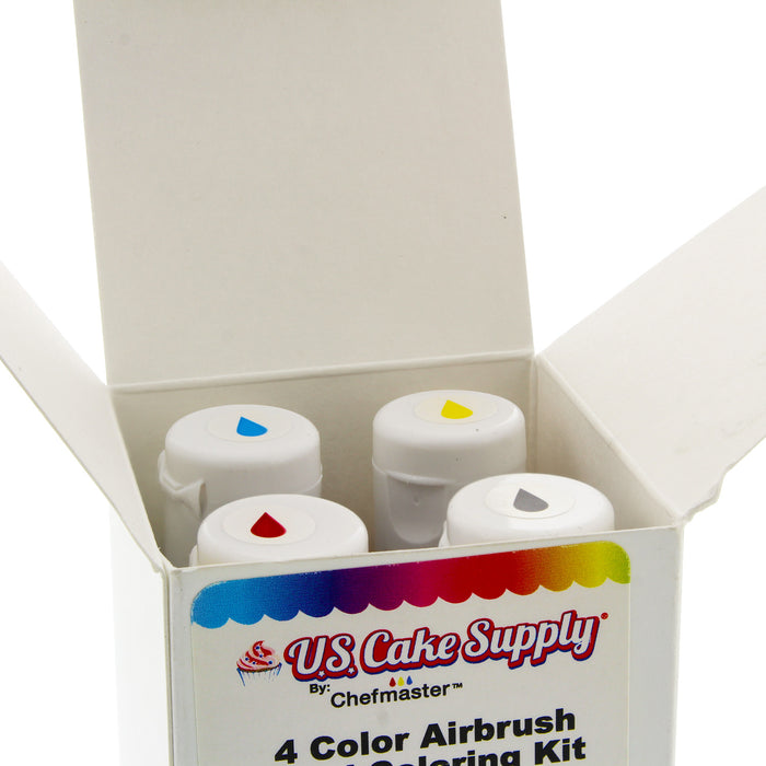 Chefmaster 4-Color 20ml Airbrush Cake Color Set