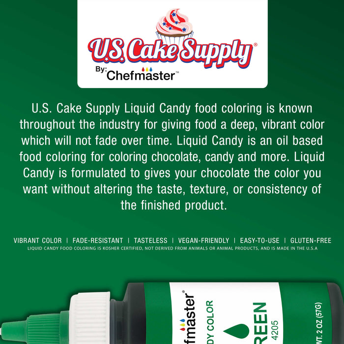Green Liquid Candy Color Green, 2 oz.