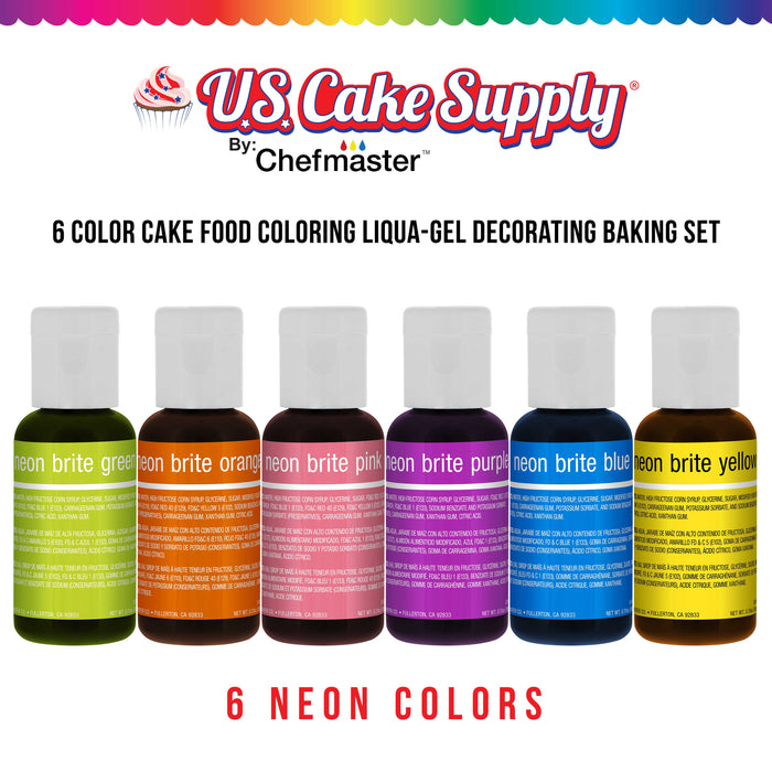  Chefmaster - Neon Liqua-Gel Food Coloring - Fade