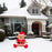 Christmas Masters 3.5 Foot Inflatable Santa Teddy Bear Cub with Hat, Candy Cane, Yard Prop Decoration with LED Lights, Indoor Outdoor Holiday Blow Up