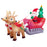 10 Foot Long Inflatable Santa Claus On Sleigh with Reindeer, Christmas Tree - Indoor Outdoor Yard Lawn Decoration with LED Lights - Cute Fun Merry Xmas Holiday Party Blow Up