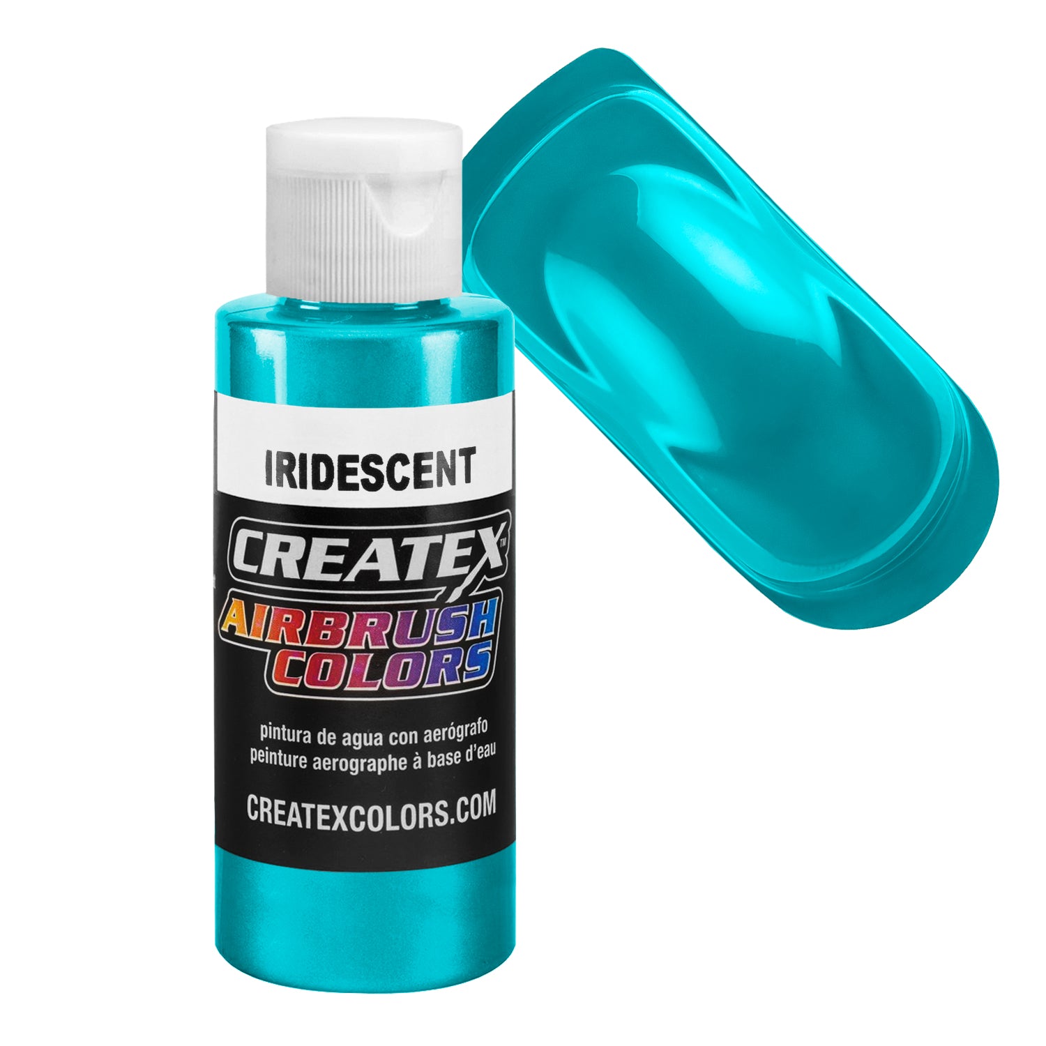 4-Oz. Createx Irid Turquoise Iridescent Airbrush Color — U.S. Art