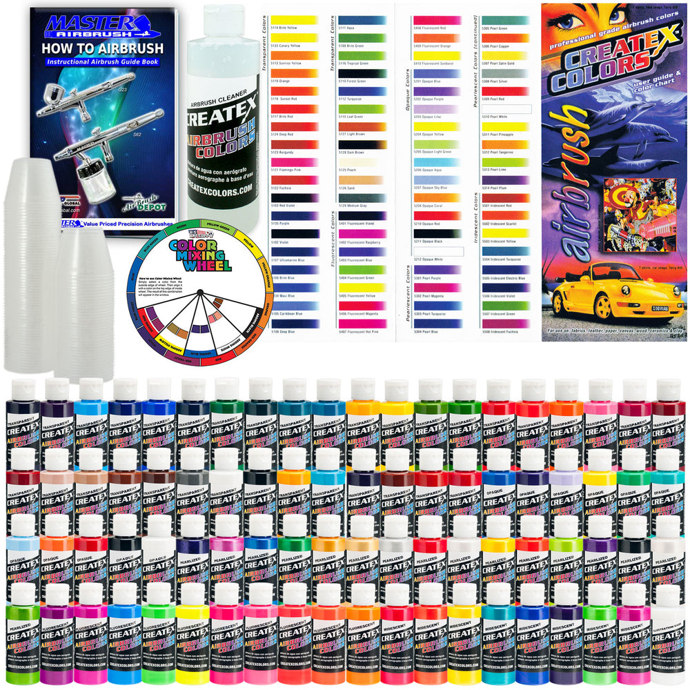 All 80 Colors Airbrush Paint Set, 2 oz. Bottles