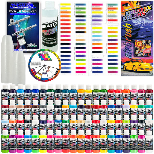 All 80 Colors Airbrush Paint Set, 2 oz. Bottles - A