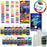 Super 16 Color Starter Kit - Pack of 50 - 1 Ounce Paint Mixing Cups, Airbrush Book, Createx Color Chart of all 80 Colors and Color Mixing Wheel