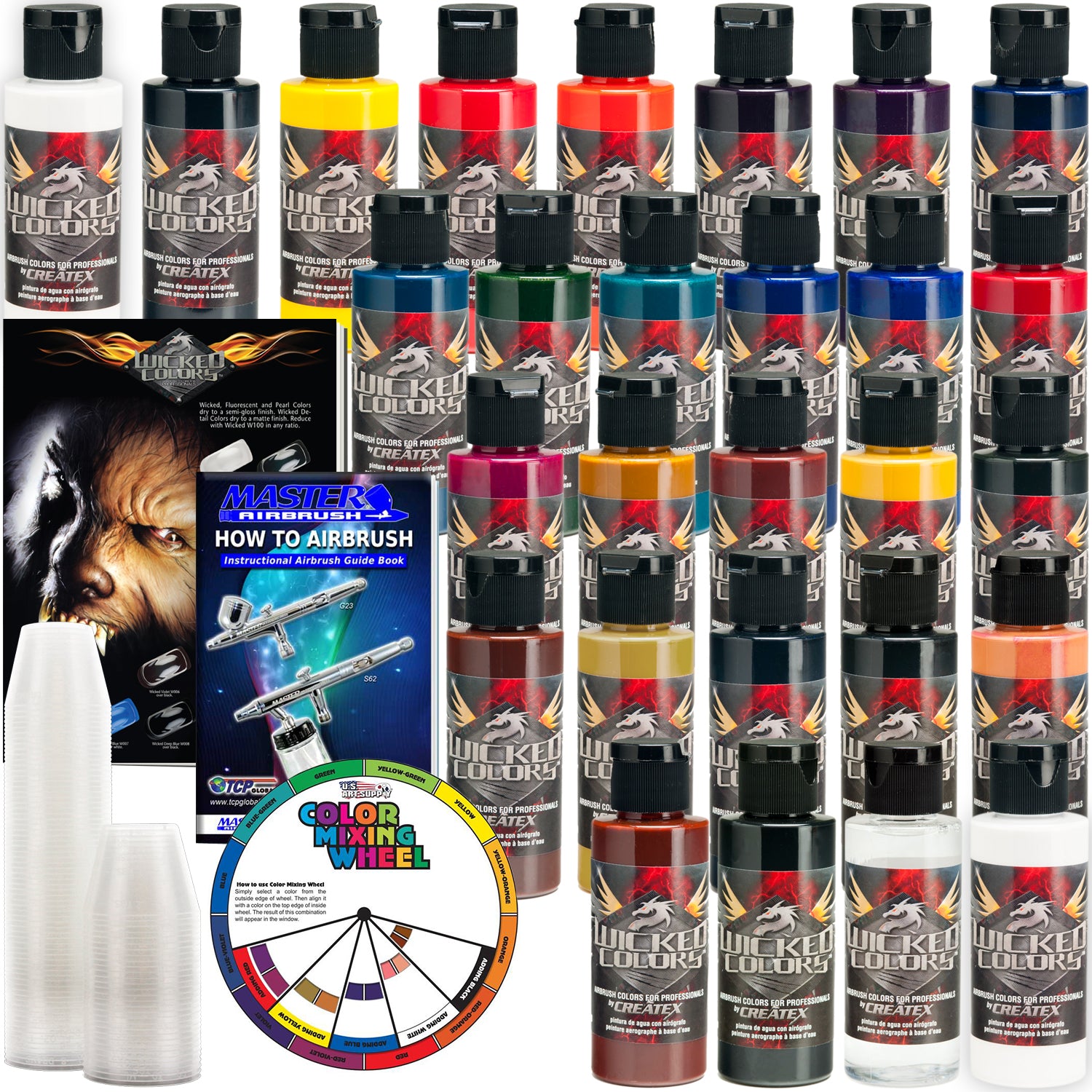Wicked Detail 26 Color Kit Createx Wicked Colors — U.S. Art Supply