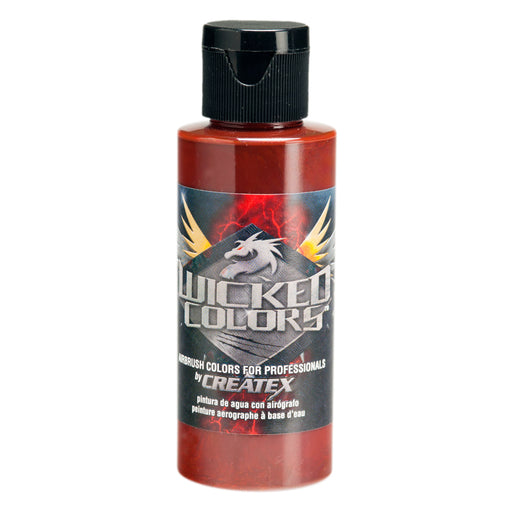 Red Oxide - Wicked Colors Airbrush Paint, Semi-Gloss Finish, 2 oz.