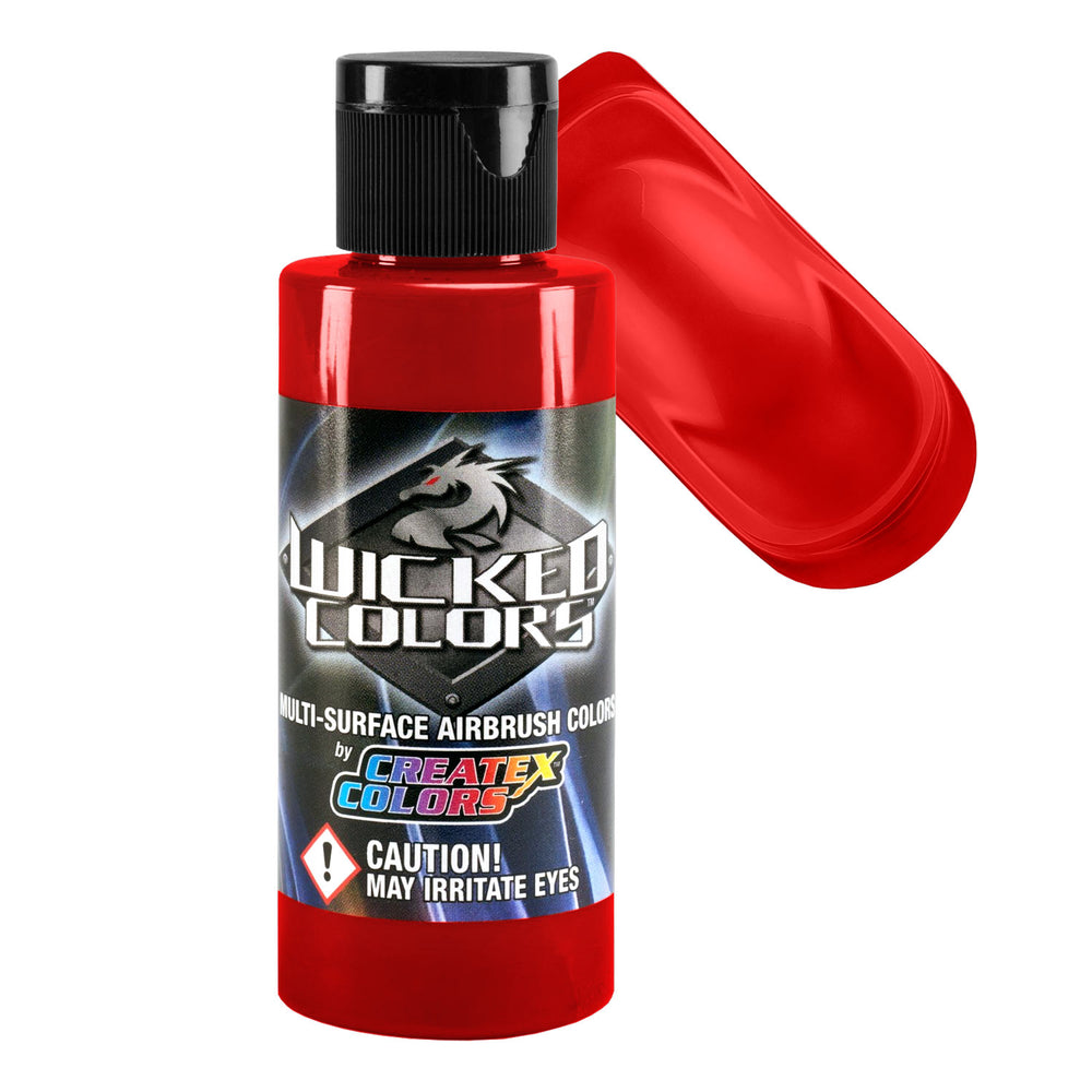 Crimson - Wicked Colors Airbrush Paint, Semi-Gloss Finish, 2 oz.