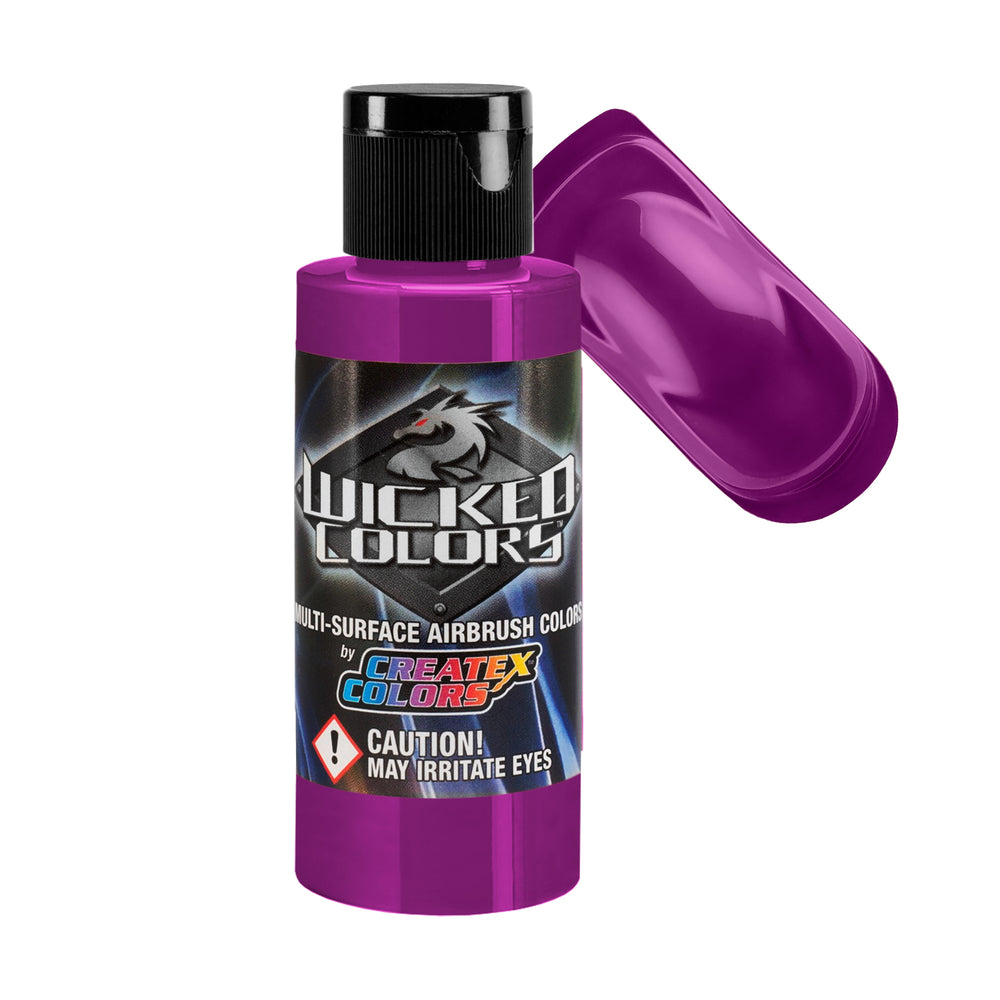 Purple - Wicked Fluorescent Colors Airbrush Paint, 2 oz.
