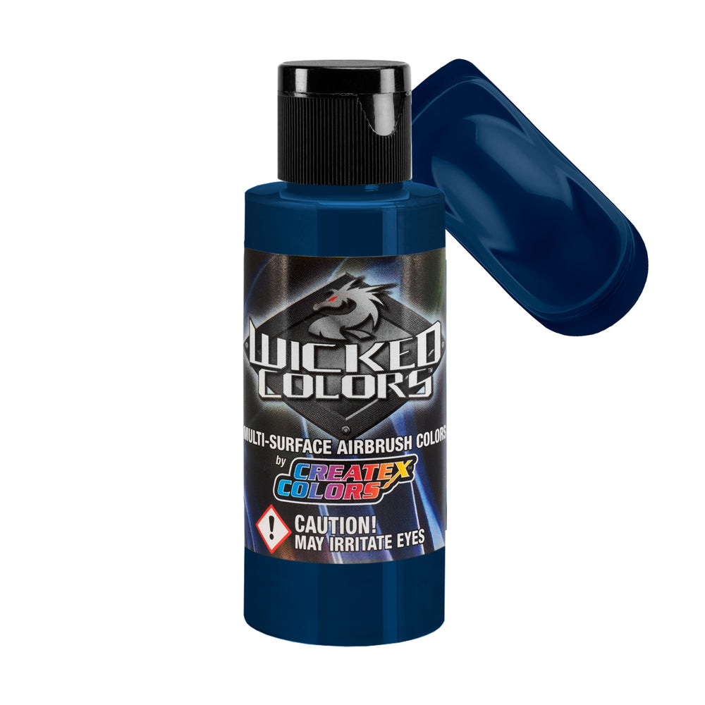 Blue Green - Wicked Detail Semi Opaque Colors Airbrush Paint, Matte Finish, 2 oz.