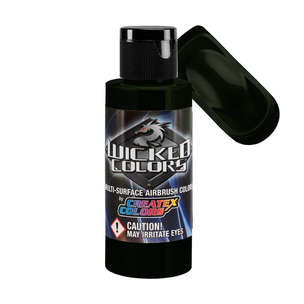 Moss Green - Wicked Detail Semi Opaque Colors Airbrush Paint, Matte Finish, 2 oz.