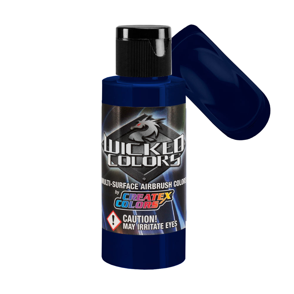 Cobalt Blue - Wicked Detail Semi Opaque Colors Airbrush Paint, Matte Finish, 2 oz.