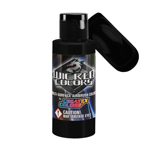Smoke Black - Wicked Detail Semi Opaque Colors Airbrush Paint, Matte Finish, 2 oz.