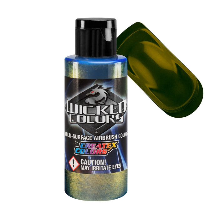 Fastback Green - Wicked Metallic Colors Airbrush Paint, 2 oz.