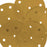 320 Grit - 5" Gold DA Sanding Discs - 9-Hole Pattern Hook and Loop - Box of 50