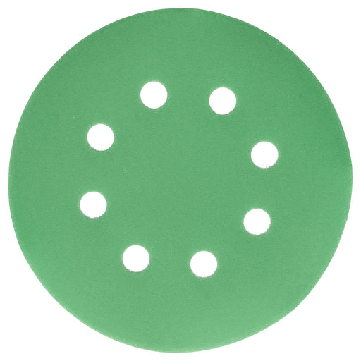 1000 Grit - 5" Green Film DA Sanding Discs - 8-Hole Pattern Hook and Loop - Box of 50