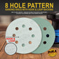 2000 Grit - 5" Green Film DA Sanding Discs - 8-Hole Pattern Hook and Loop - Box of 50
