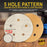 400 Grit - 5" Gold DA Sanding Discs - 5-Hole Pattern Hook and Loop - Box of 50