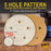 80 Grit - 5" Gold DA Sanding Discs - 5-Hole Pattern Hook and Loop - Box of 50