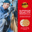 80 Grit - 5" Gold DA Sanding Discs - 5-Hole Pattern Hook and Loop - Box of 50