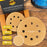 180 Grit - 5" Gold DA Sanding Discs - 8-Hole Pattern Hook and Loop - Box of 50