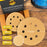 220 Grit - 5" Gold DA Sanding Discs - 8-Hole Pattern Hook and Loop - Box of 50