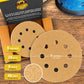 40 Grit - 5" Gold DA Sanding Discs - 8-Hole Pattern Hook and Loop - Box of 25
