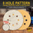 500 Grit - 5" Gold DA Sanding Discs - 8-Hole Pattern Hook and Loop - Box of 50