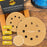 80 Grit - 5" Gold DA Sanding Discs - 8-Hole Pattern Hook and Loop - Box of 50