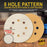 80 Grit - 5" Gold DA Sanding Discs - 8-Hole Pattern Hook and Loop - Box of 50