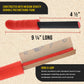 Set of 3 Contour Hand Sanding File Block Sticks with 40 Sheet Hook & Loop Sandpaper Kit - 3 Different Convex Radius Profile Shapes, Teardrop