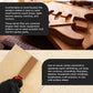 Set of 3 Contour Hand Sanding File Block Sticks with 40 Sheet Hook & Loop Sandpaper Kit - 3 Different Convex Radius Profile Shapes, Teardrop