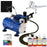 Body Art Airbrush System Compressor Temporary Tattoo Paint Kit 100 Stencil Set