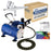 Master Airbrush Multi-Purpose Gravity Feed Air Brush Kit with Air Compressor - Model G22 Gravity Feed Dual-Action Airbrush with 1/3 oz. Fluid Cup and 0.3 mm Tip, Hose, 1/5hp Compressor