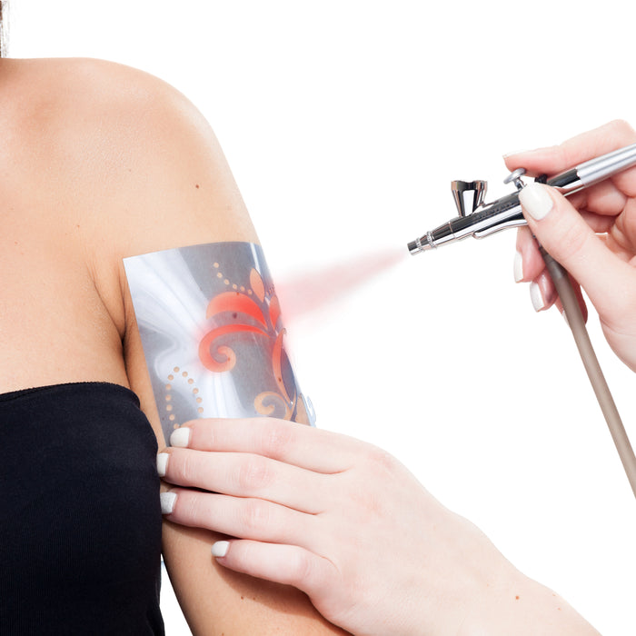 Red Airbrush Body Paint 8oz - Alcohol-Based, Waterproof, Body Paint for Adults, Cosplay, Temporary Tattoos