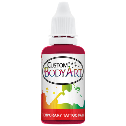 Pink Airbrush Body Paint 1oz - Alcohol-Based, Waterproof, Body Paint for Adults, Cosplay, Temporary Tattoos