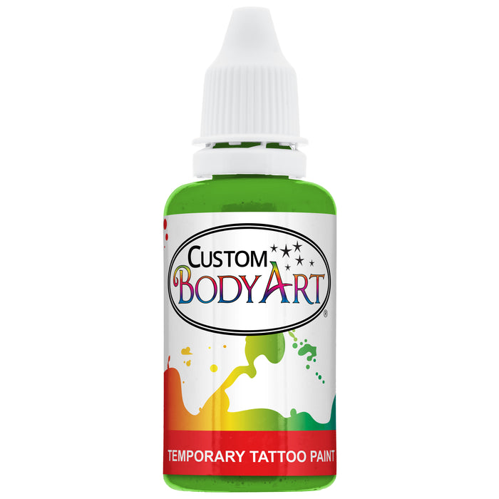 Lime Green Airbrush Temporary Tattoo Body Paint Makeup, 1 oz.