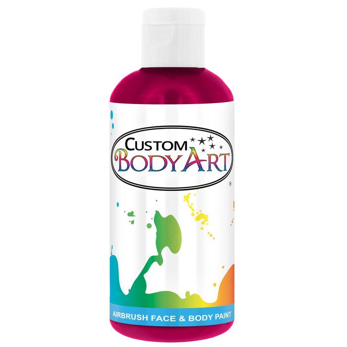 8 oz Fushia Water-Based Air Brush Paint for Skin - Face & Body Airbrush Paint for Halloween, Cosplay, Theatrical Makeup & Temporary Tattoos