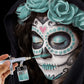 8 oz Aqua Blue Water-Based Air Brush Paint for Skin - Face & Body Airbrush Paint for Halloween, Cosplay, Theatrical Makeup & Temporary Tattoos