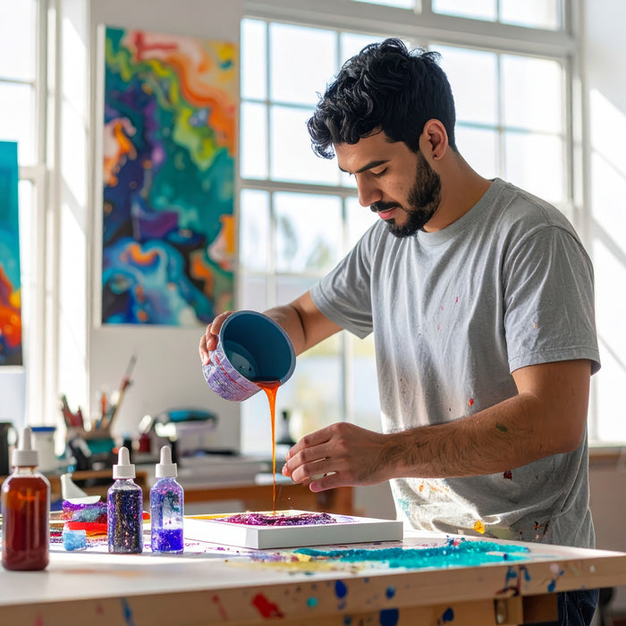 Custom Shop Paint Mixing Cups, 32-Ounce (12 Pack) - Plastic Measuring Cups for Liquids, Automotive Painting, Epoxy Resin, Acrylic Arts, Crafts, Disposable or Reusable, Graduated, Mixing Ratios