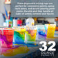 Paint Mixing Cups, 32-Ounce (36 Pack) - Plastic Measuring Cups for Liquids, Automotive Painting, Epoxy Resin, Acrylic Arts, Crafts