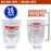 Pack of 36 - Mix Cups - Half Gallon size - 64 ounce Volume Paint and Epoxy Mixing Cups - Mix Cups Are Calibrated with Multiple Mixing Ratios