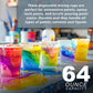 Paint Mixing Cups, 64-Ounce (36 Pack) - Plastic Measuring Cups for Liquids, Automotive Painting, Epoxy Resin, Acrylic Arts, Crafts