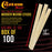 100 Craft & Paint Sticks - 12" Inch Premium Grade Wood Stirrers / Paddles - Use For Wood Crafts - Paddle To Mix Epoxy Resin Or Paint - Mixing Sticks