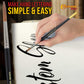 Set of 6 Lettering Quill Brushes for Sign Painting, Sizes XL, LG, MED, SM, XSM, XXSM, Brush Blend Squirrel Taklon Hair, Paint Pinstriping