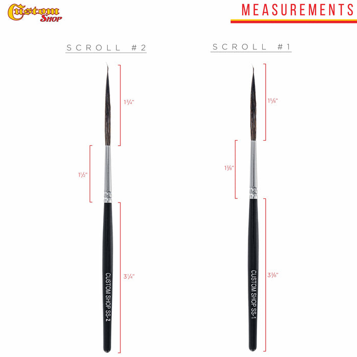Scroll Pinstripe Brush Kit (#1 & #2)