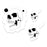 Custom Shop Airbrush Stencil Skull Design Set #4 (3 Different Scale Sizes) - 3 Laser Cut Reusable Templates