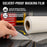 12" x 150' Roll of Semi-Transparent Masking Film/Frisket for Artists, Airbrush Graphics, Auto, Tracing, Cutting Templates, Stencil Making