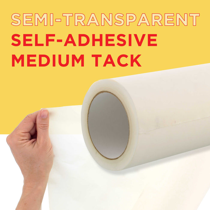 Custom Shop 18" x 150' Roll of Semi-Transparent Masking Film/Frisket for Artists, Airbrush Graphics, Auto, Tracing, Cutting Templates, Stencil Making