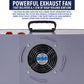 Portable Airbrush Spray Booth Kit with Exhaust Fan, LED Light, Turntable & Extension Hose